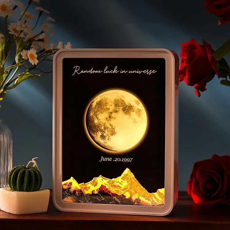 Customized Moon Phase Ornaments Moon Phase Mirror Lights Bluetooth Speakers Gifts For Girlfriends Anniversary Gifts Birthday Gifts 1