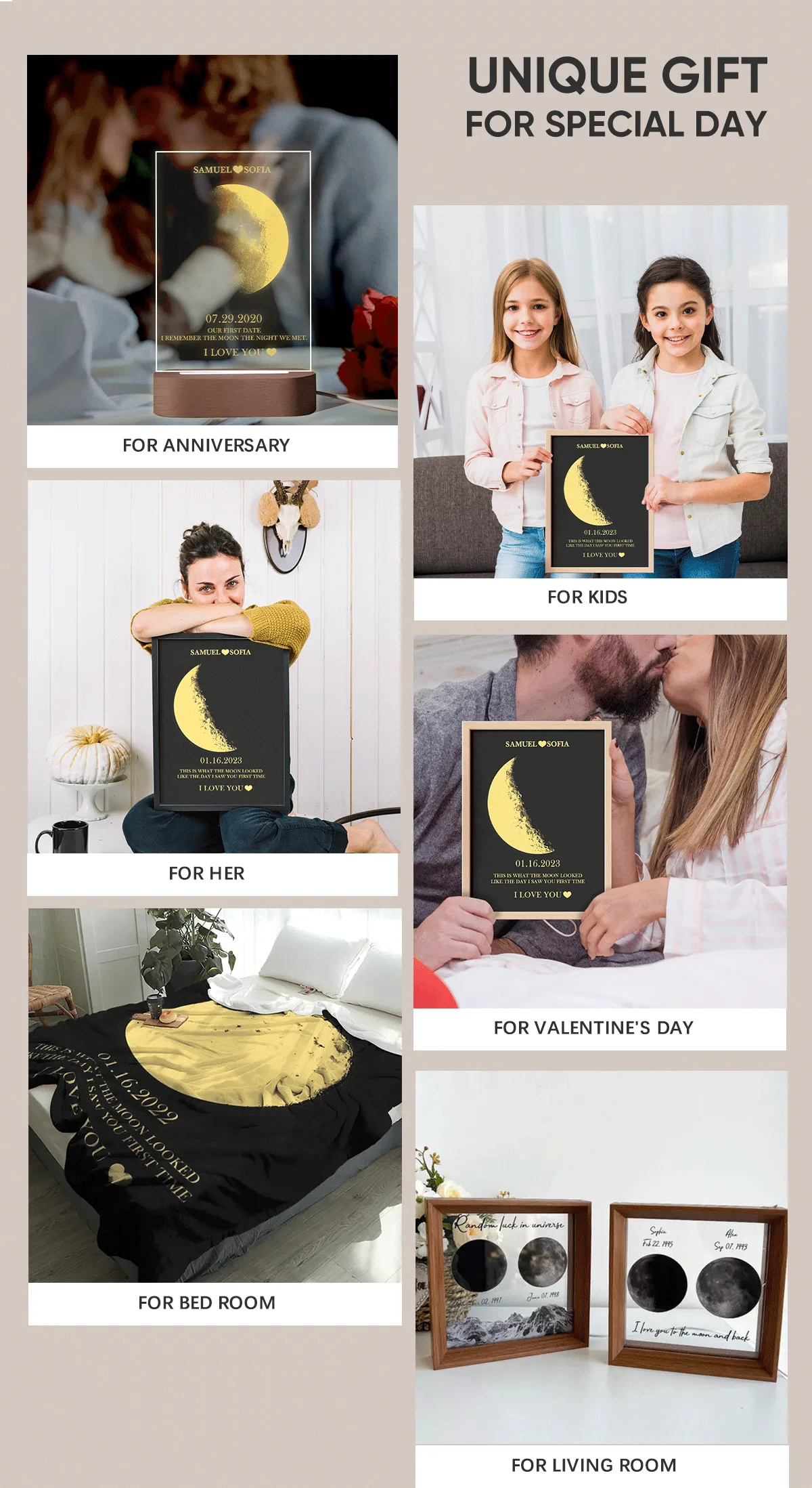 Customized Moon Phase Ornaments Moon Phase Mirror Lights Bluetooth Speakers Gifts For Girlfriends Anniversary Gifts Birthday Gifts 4