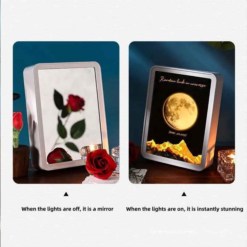 Customized Moon Phase Ornaments Moon Phase Mirror Lights Bluetooth Speakers Gifts For Girlfriends Anniversary Gifts Birthday Gifts 6