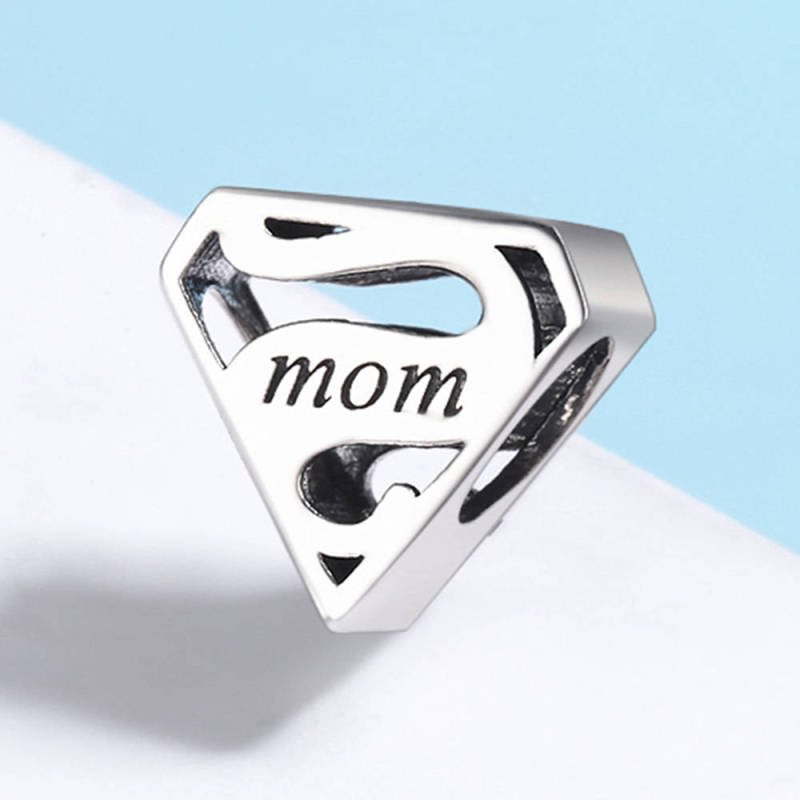 Dear Super Mom Charm Silver Mother's Day Gifts 3