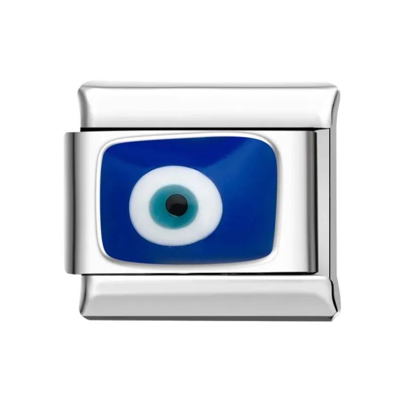 Devil's Eye - Blue Italian Charm For Italian Charm Bracelets Composable Link