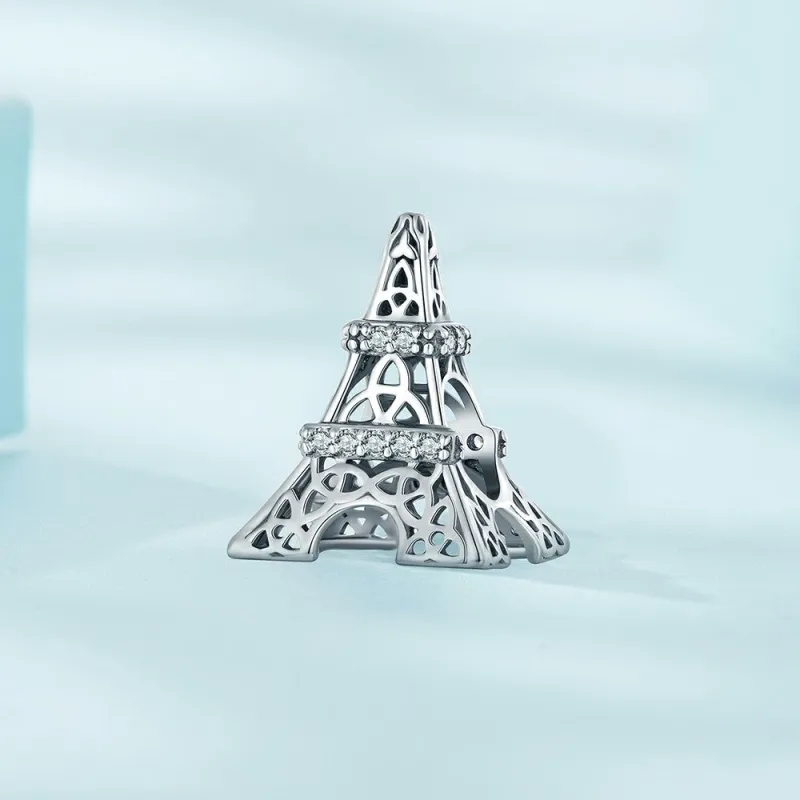 Eiffel Tower Charm Silver 1