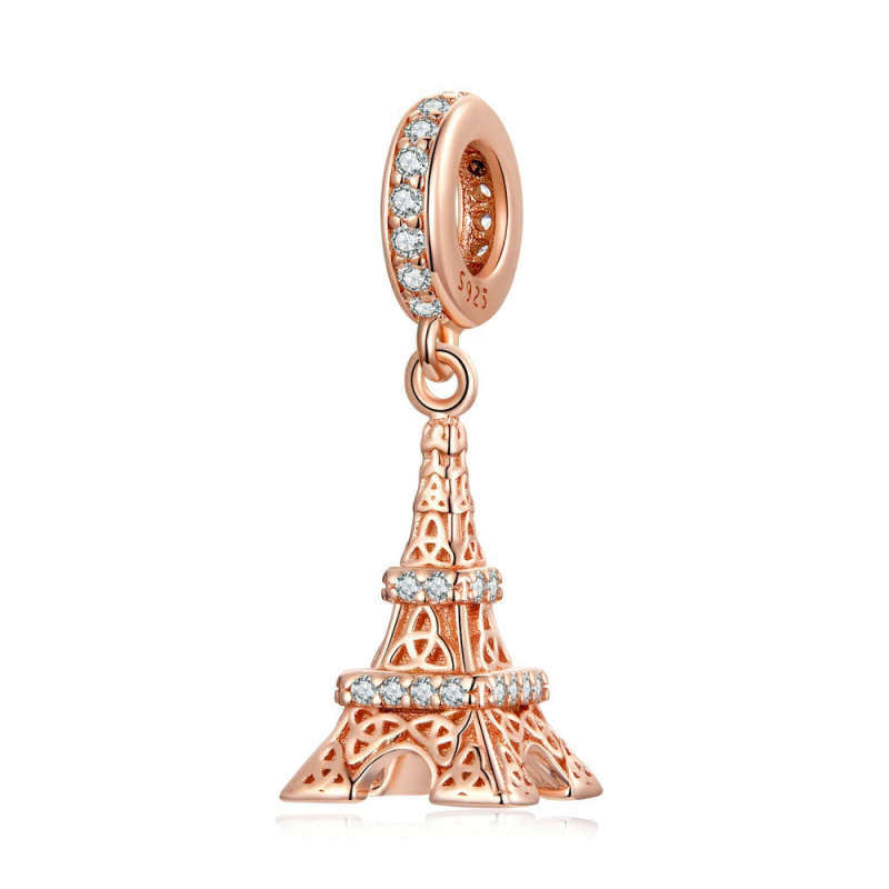 Eiffel Tower Dangle Charm Silver