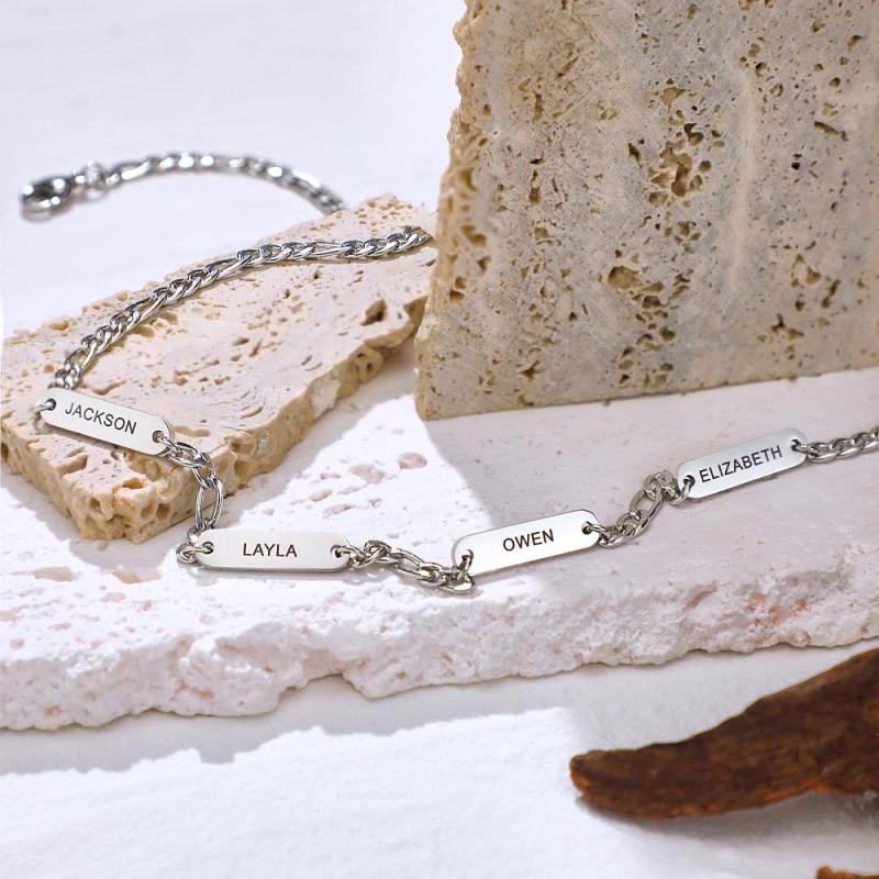 Engravable Necklace Fashionable Stainless Steel Chain Gifts For Men 2