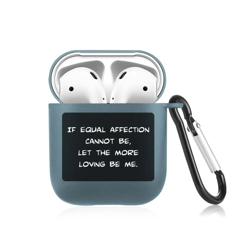 Engraved Airpods Case Earphone Case Blue