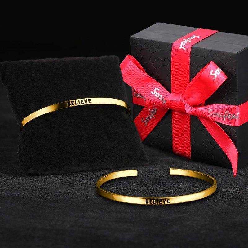 Engraved Bangle 14k Gold Plated Silver 3