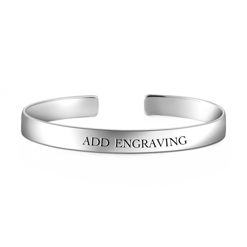 Engraved Bangle Silver