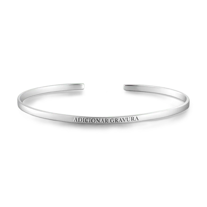 Engraved Bangle Silver 2