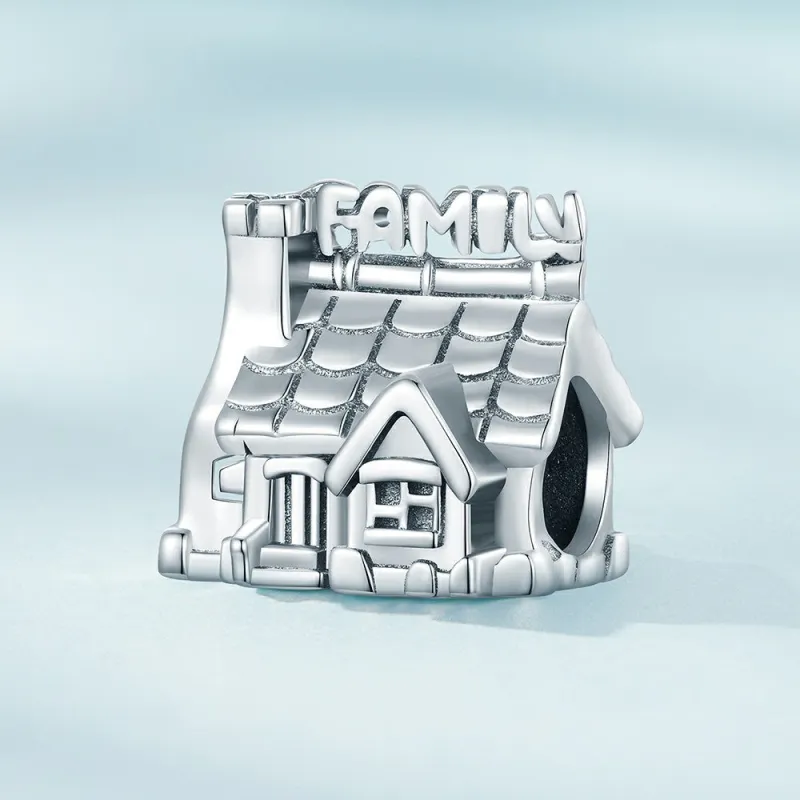 Family House Charm Silver 1