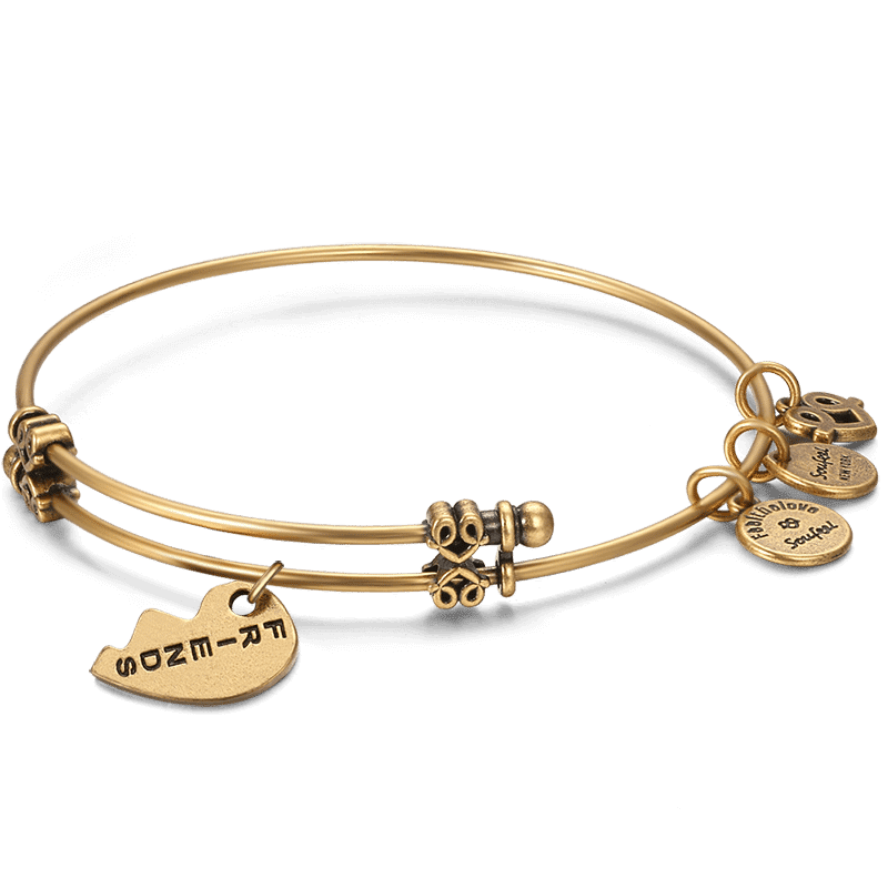 Friends Charm Bangle Gold Plated