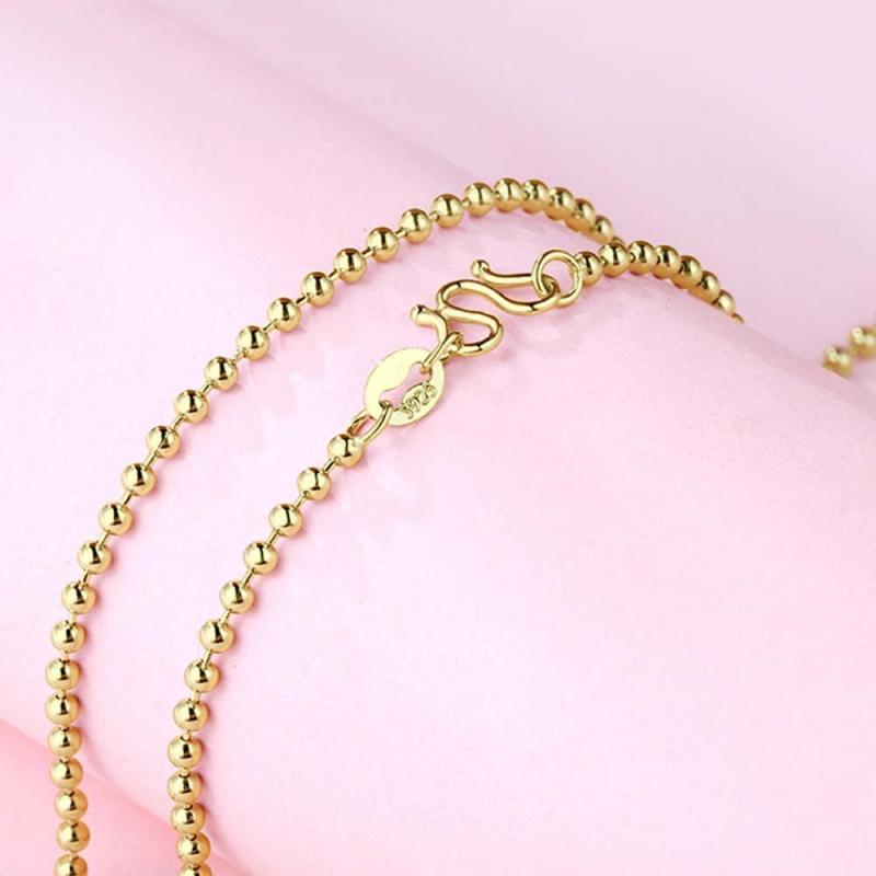 Gold Ball Chain Necklace Minimalist Chain Dainty and Thin Necklace 1