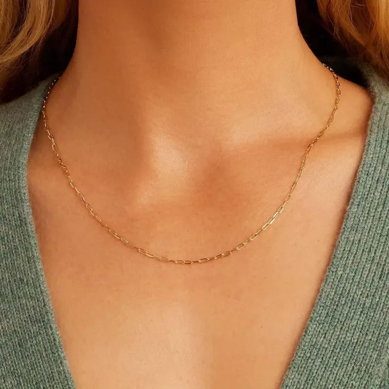 Gold Minimalist Necklace Gift For Women Necklace Dainty And Thin Necklace 1