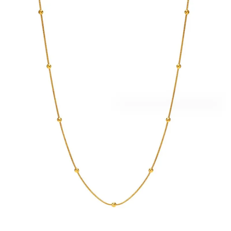 Gold Necklace For Women Minimalist Chain Dainty and Thin Necklace