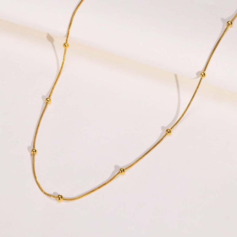 Gold Necklace For Women Minimalist Chain Dainty and Thin Necklace 2