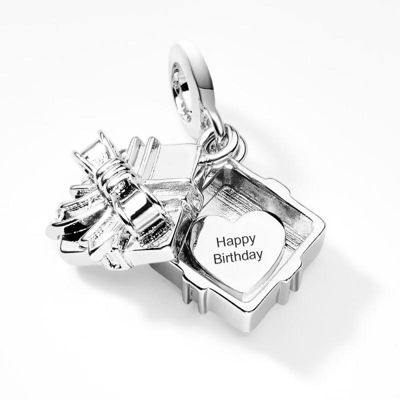 Happy Birthday Gift Openable Dangle Charms Fit all Bracelets Necklaces Mother's Day Gift 1