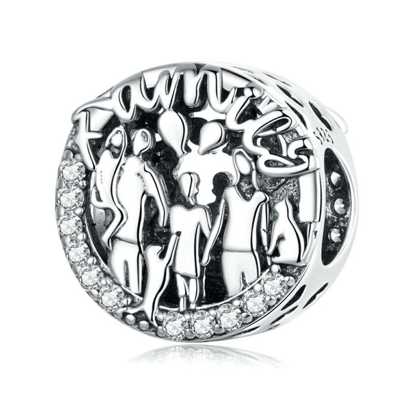 Happy Family Charm Silver