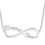 Infinity name necklaces