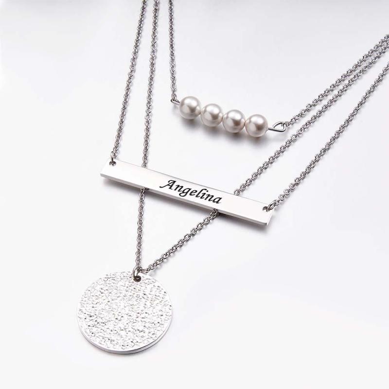 Layered Custom Necklace Personalized Name Necklace Anniversary Gifts for Women 3