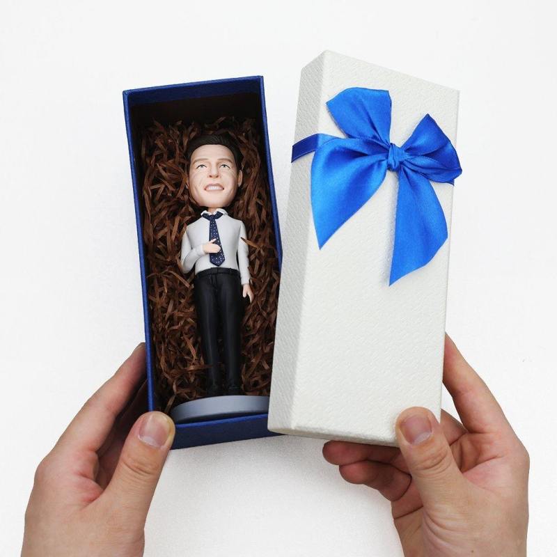 Let's Decorate - Custom Bobblehead Christmas Gifts With Engraved Text 1