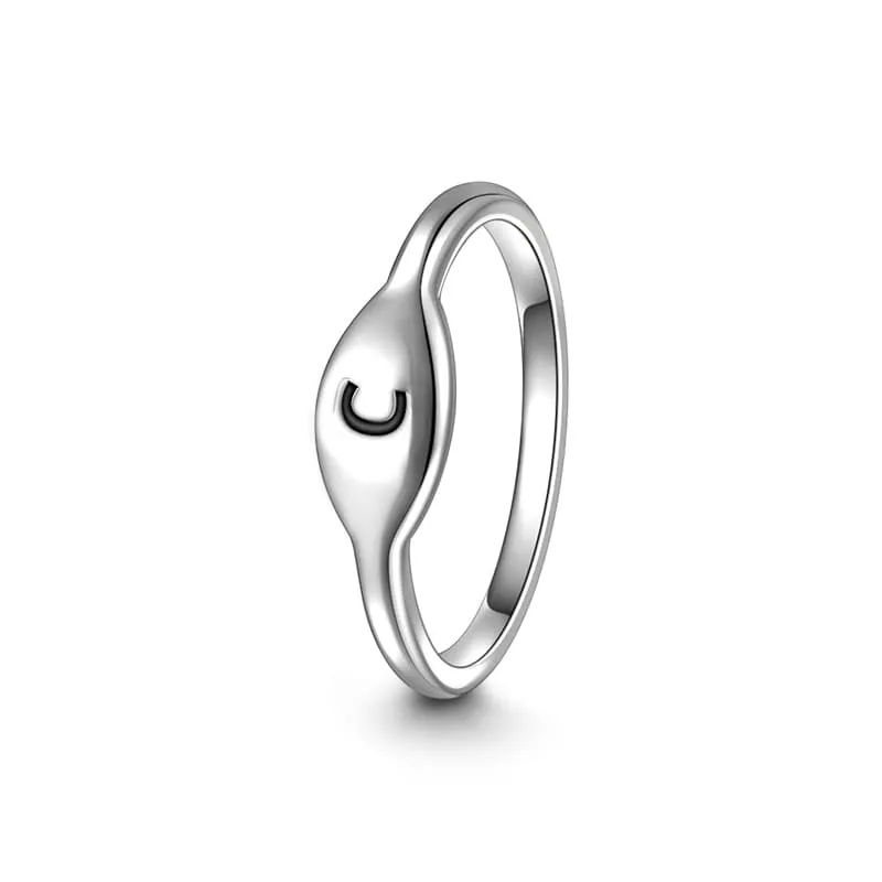 Letter C Ring 925 Sterling Silver 2