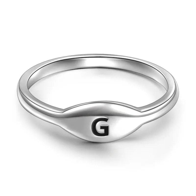 Letter G Ring 925 Sterling Silver 1