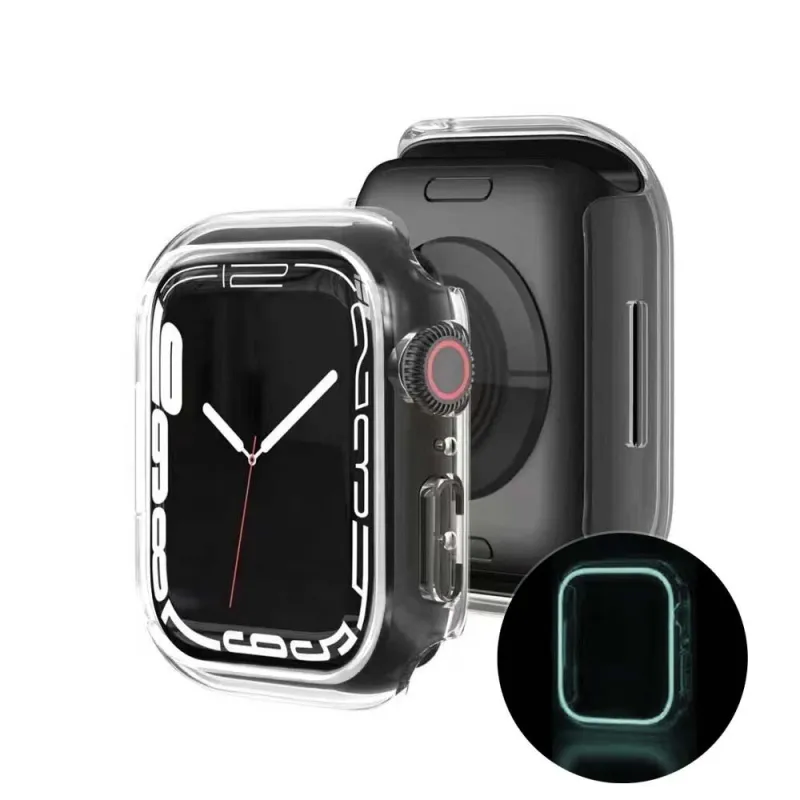 Luminous Apple Watch Case No Screen Protection Case For Apple Watch 4 5 6 7 Glow Watch Case 38mm-49mm 5