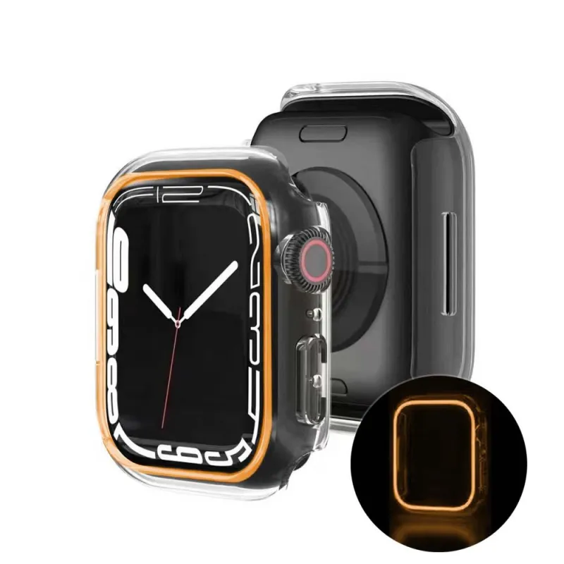 Luminous Apple Watch Case No Screen Protection Case For Apple Watch 4 5 6 7 Glow Watch Case 38mm-49mm 3