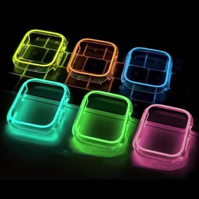 Luminous Apple Watch Case No Screen Protection Case For Apple Watch 4 5 6 7 Glow Watch Case 38mm-49mm 6