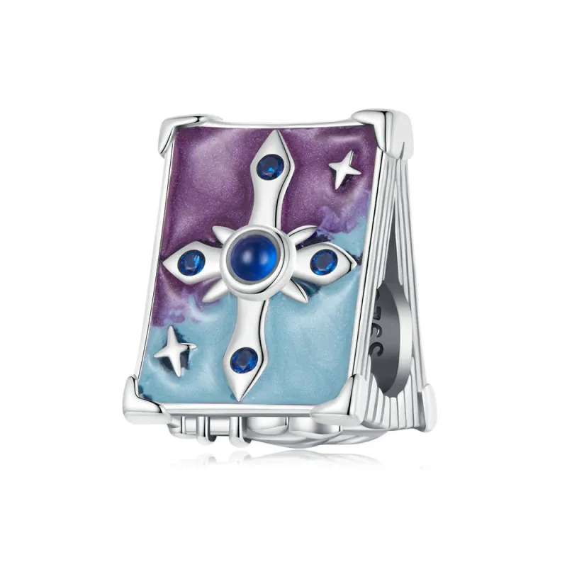 Magic Book Charm Silver Christmas Gifts