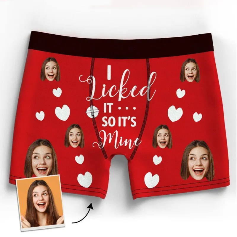 Men's Customized Face Boxer 3D Online Preview Personalised Photo Boxer It's Mine 1