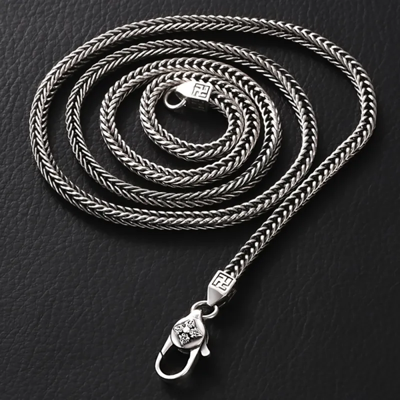 Men's Necklace Woven Chain Punk Stacking Chain Gift For Boyfriend 1