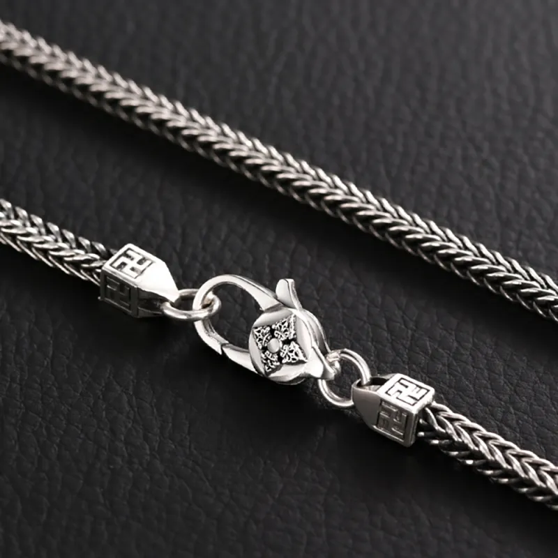 Men's Necklace Woven Chain Punk Stacking Chain Gift For Boyfriend 3