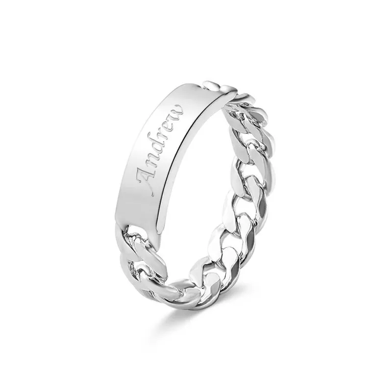 Men's Personalized Ring Custom Message Ring  the Best Gift for Lover 2