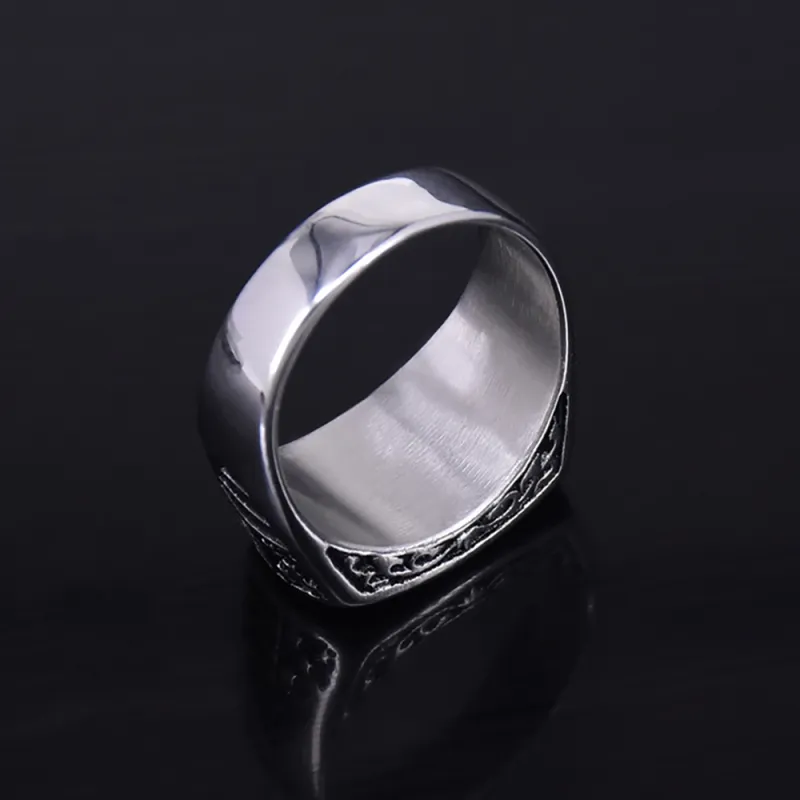 Men's Ring Punk Navy Ring Carved Ring Gift For Boyfriend 3