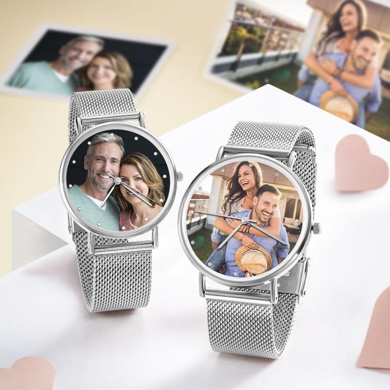 Mother's Personalized Engraved Photo Watch Alloy Bracelet Mother's Day Gift for Her Custom Photo Watch 36mm 2