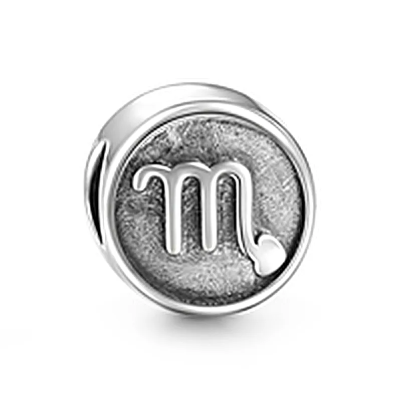 November Scorpio Charm Silver