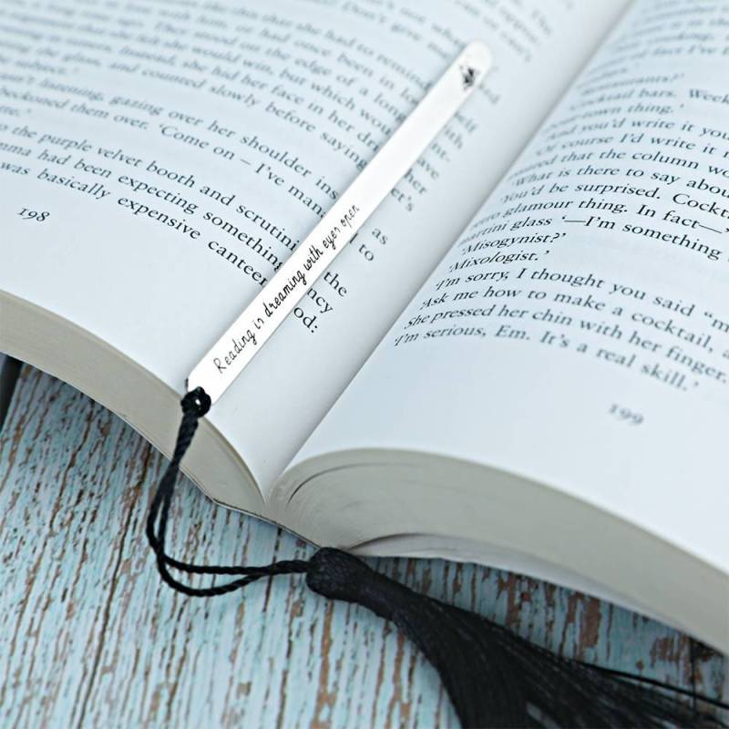 Personalised Engraved Bookmark Kids Gift - Silver 2