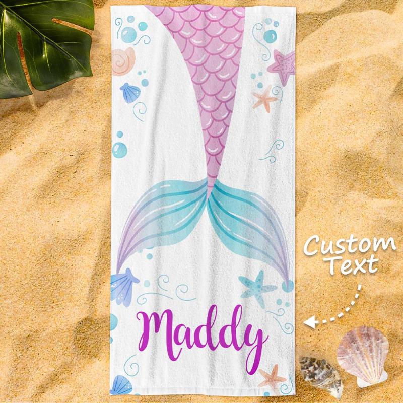 Personalised Towel Engraved with Name Colorful-Maddy