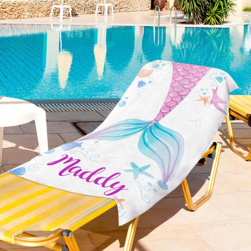 Personalised Towel Engraved with Name Colorful-Maddy 2