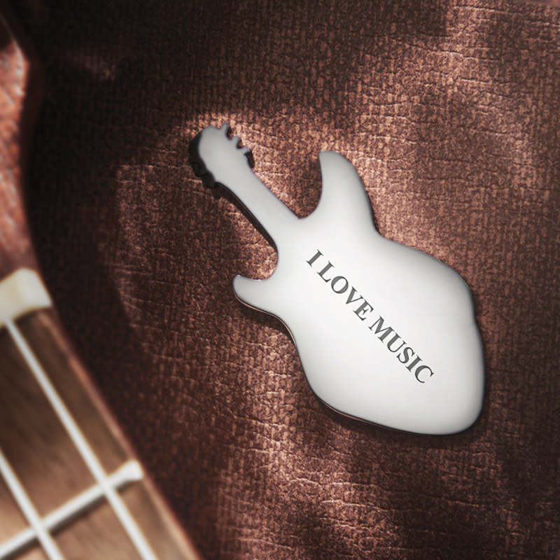 Personalized Engraved Guitar Pick Custom Guitar-Shaped Pick Gift for Guitarist 2