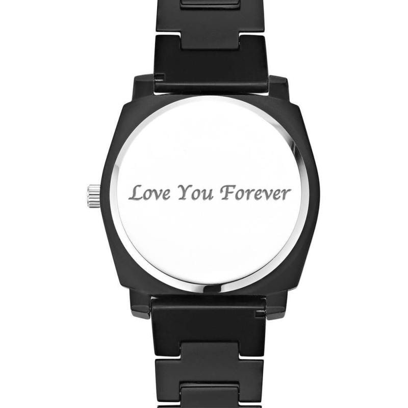 Personalized Engraved Watch, Photo Watch with Red Alloy Strap Gift For Him 3