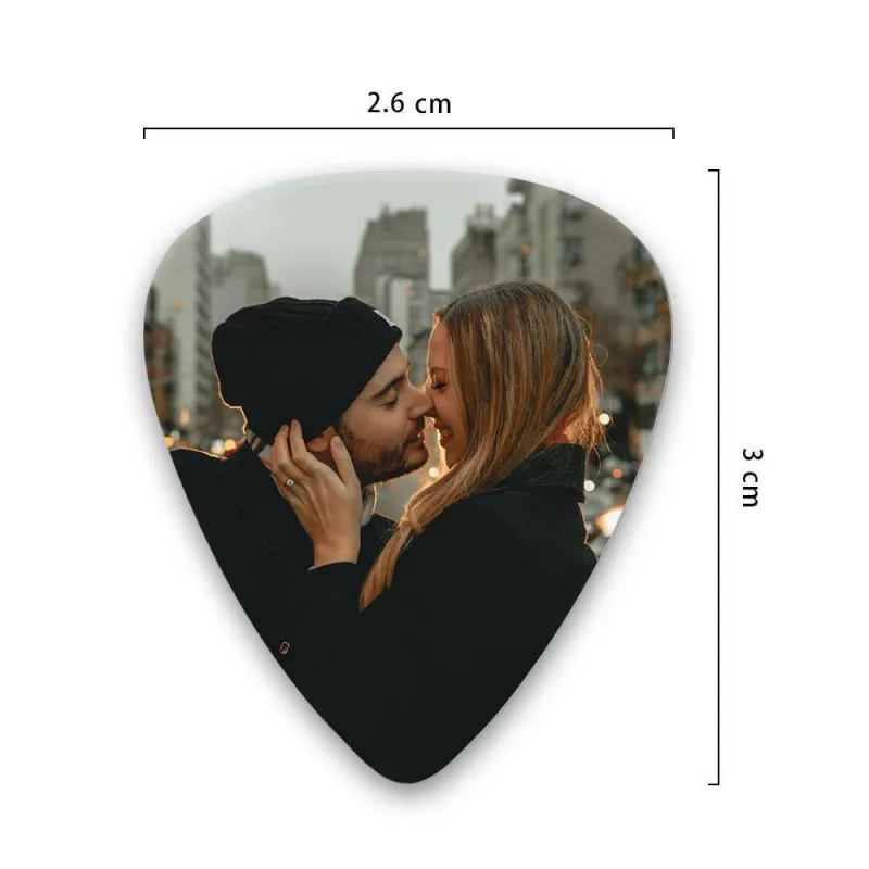 Personalized Guitar Pick with Photo for Musicians Customized for Boyfriend Christmas Gifts -12Pcs 2