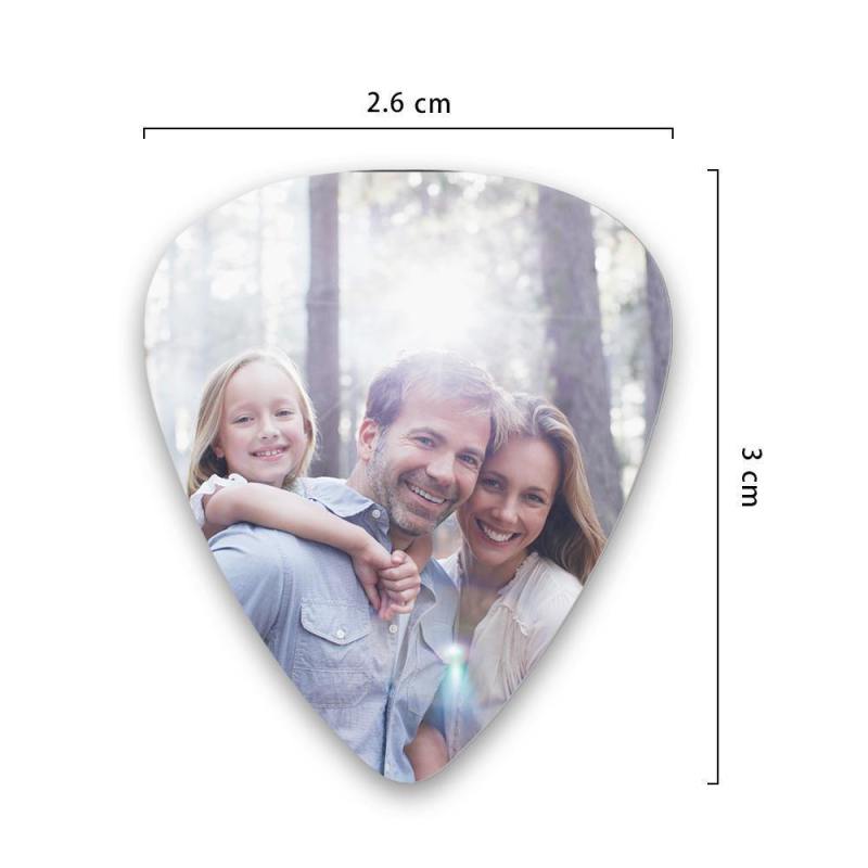 Personalized Guitar Pick with Photo Gift for Family -12Pcs 1