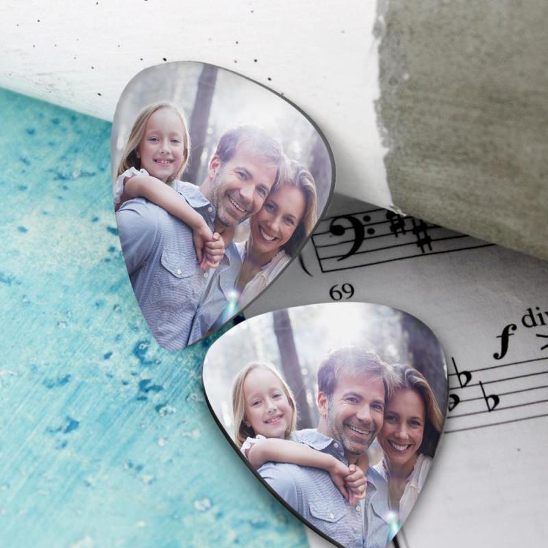 Personalized Guitar Pick with Photo Gift for Family -12Pcs 3