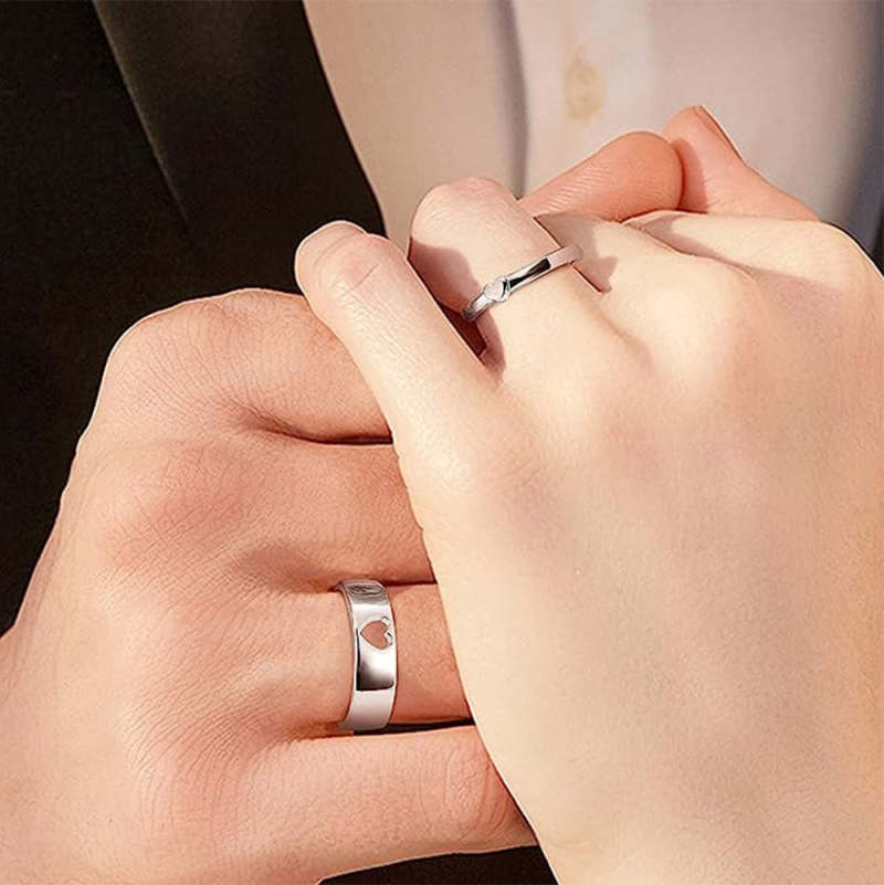 Personalized Name Couple Rings I Love You Engagement Wedding Ring Valentine's Day Gifts 2