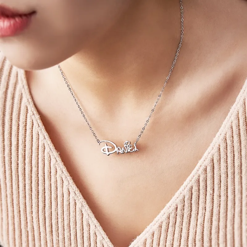 Personalized Name Necklace Necklaces With Names Sidney Style Best Name Gift Rose Gold 5