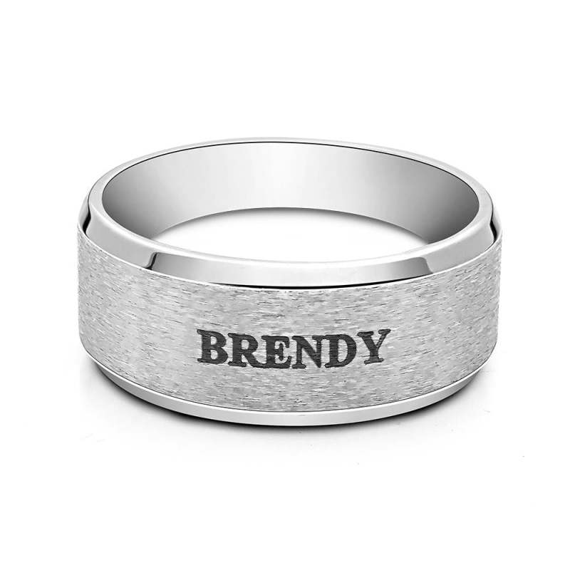 Personalized Name Ring Custom Engagement Ring Men's Personalized Ring