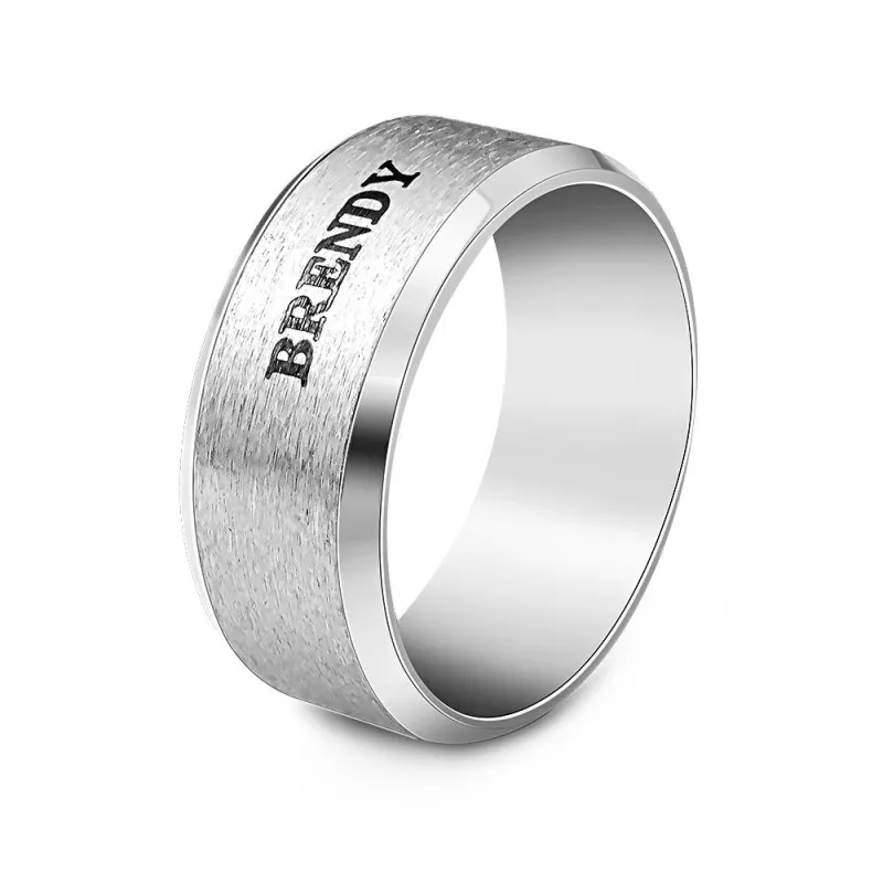 Personalized Name Ring Custom Engagement Ring Men's Personalized Ring 1