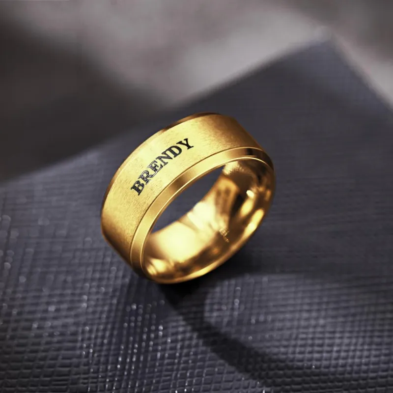 Personalized Name Ring Custom Engagement Ring Men's Personalized Ring 6