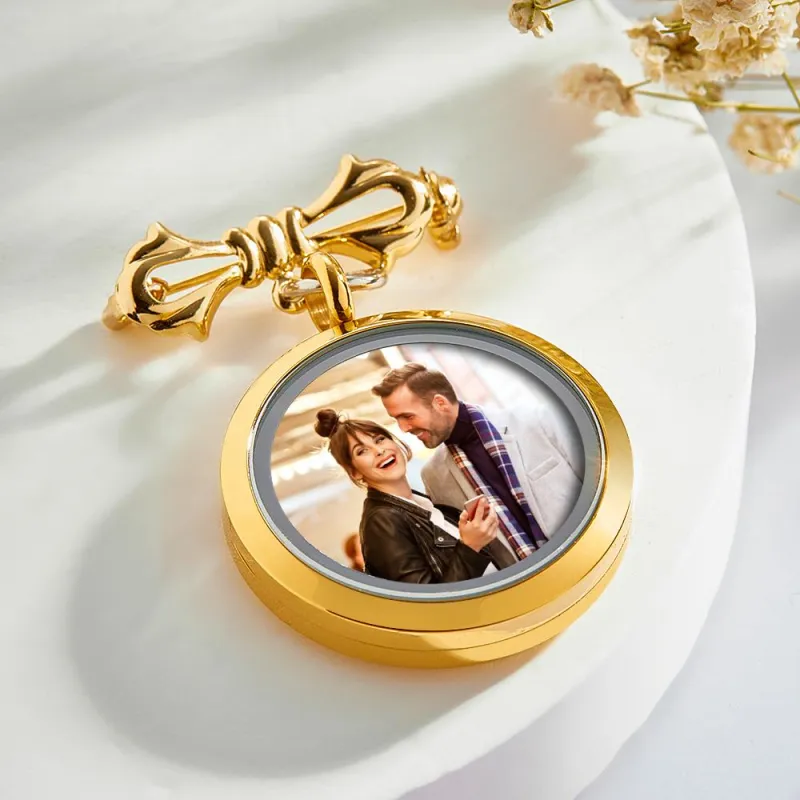 Personalized Photo Brooch Memorial Lapel Pin For Men 1